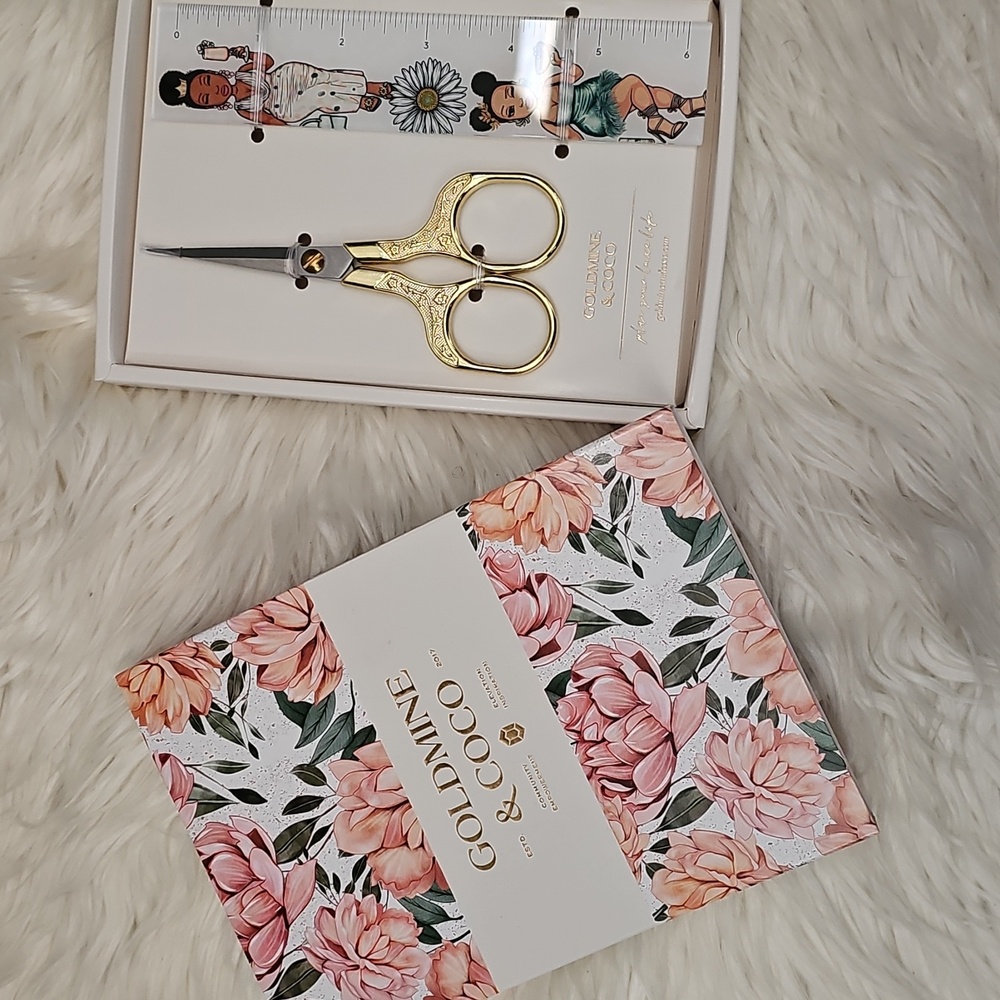 New Goldmine & Coco Floral Scissors Set